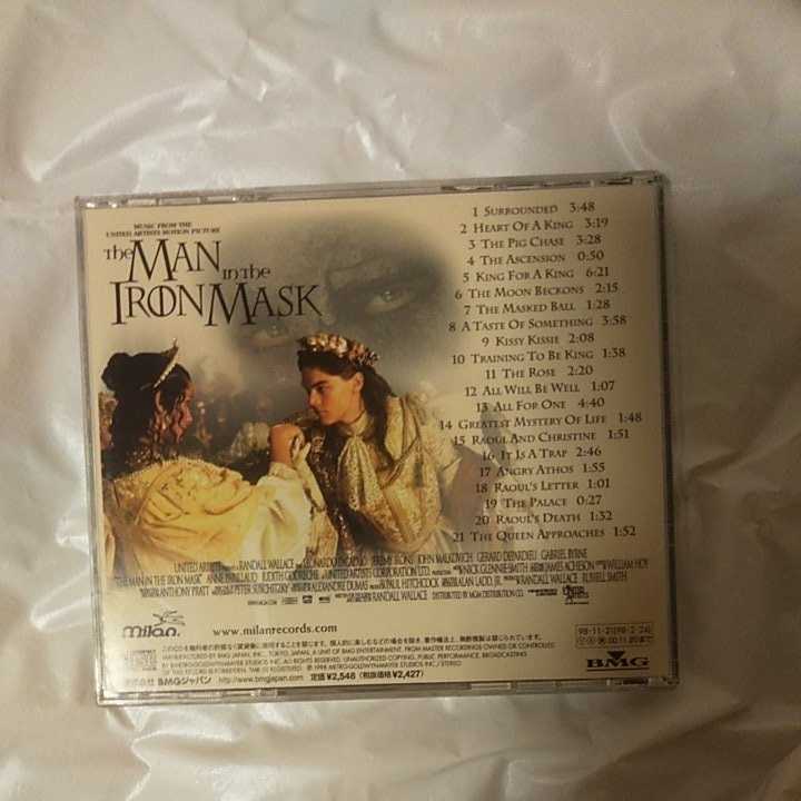 THE MAN IN THE IRON MASK MUSIC FROM THE UNITED MOTION PICTURE 国内盤、解説付き 仮面の男 オリジナル・サウンドトラック_画像2