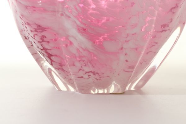 ART GLASS цветок основа высота 16. розовый стеклянный ваза ваза для цветов цветок входить цветок разница мрамор интерьер украшение художественное стекло искусство стакан оригинальная коробка \'Ju40