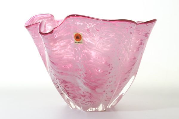 ART GLASS цветок основа высота 16. розовый стеклянный ваза ваза для цветов цветок входить цветок разница мрамор интерьер украшение художественное стекло искусство стакан оригинальная коробка \'Ju40