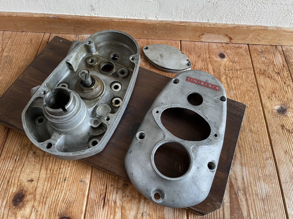 英国 Norton Gearbox Inner Cover ギヤボックス カバー ( 1947-50 ES2 International model 50 ノートン 40年代 50年代 英車 別体 )