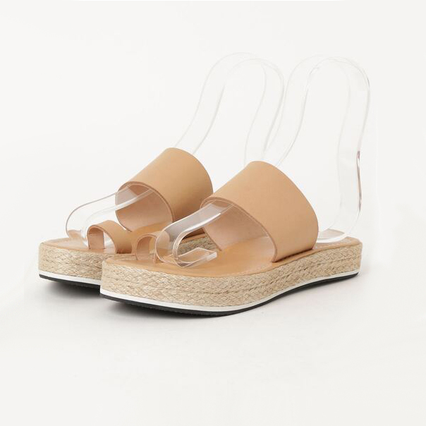 from Lagoon フロムラグーン エスパソールサンダル レザーサンダル ベージュ 36 canal jean キャナルジーン_画像6