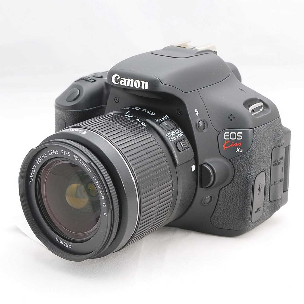 キヤノン Canon EOS kiss X5 レンズキット 一眼レフ カメラ バック付き!