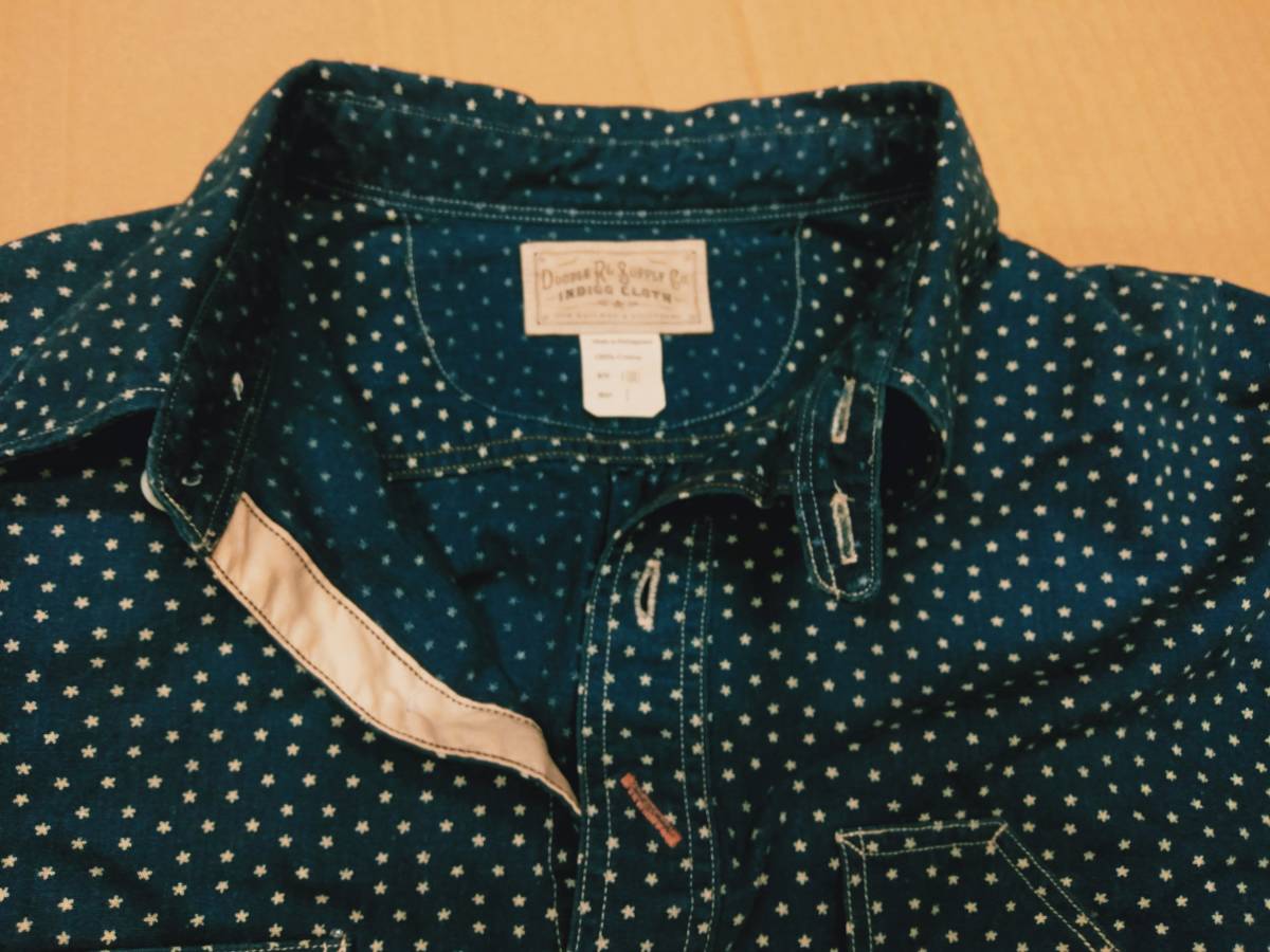 RRL ダブルアールエル / STAR IRON ORE SHIRT (スタードットワークシャツ) S
