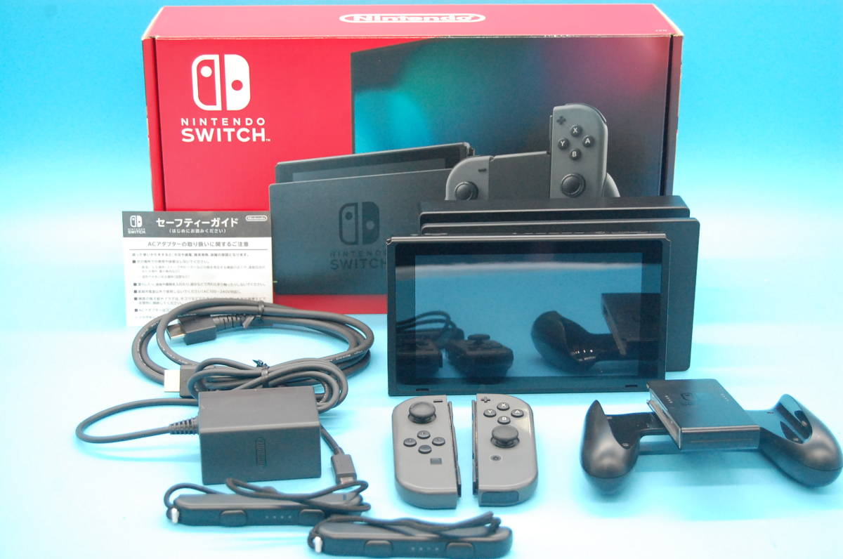 25-15 動作確認済 Nintendo switch 本体 グレー HAD‐S-KAAAA