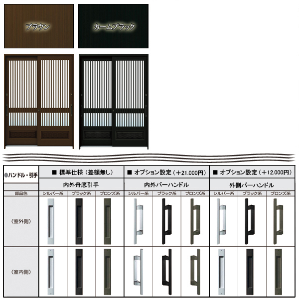 激安 アルミサッシ YKK 玄関引戸 れん樹 B07A 半外付 ランマ通し 複層 ...