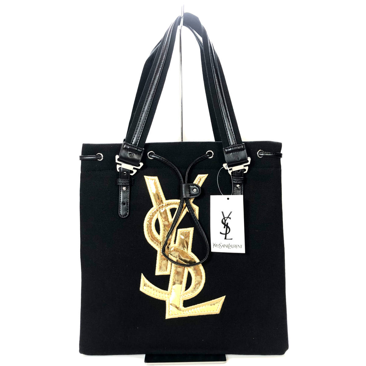 未使用】 YVES SAINT LAURENT イヴサンローラン カハラ 巾着 トート