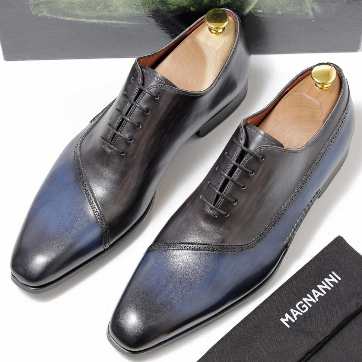 ☆未使用☆【MAGNANNI】18735□43/26.5cm□オパンケ製法□内羽根式