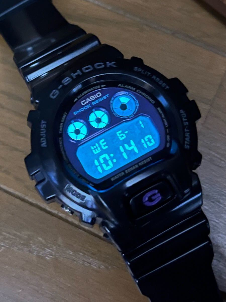 CASIO G-SHOCK 6900シリーズ 稀少鏡面 ブラックパープルカラー
