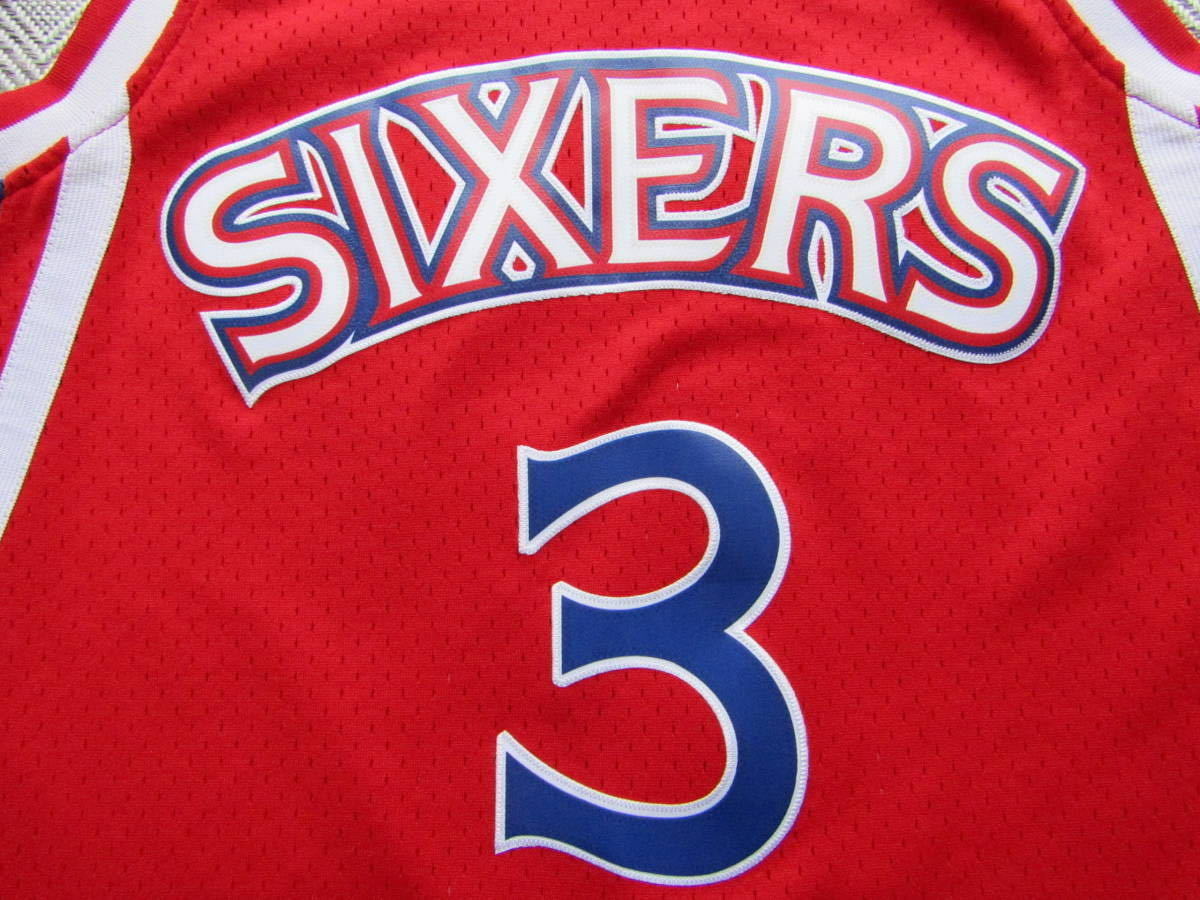 美品 NBA 76ers IVERSON #3 アレン・アイバーソン Mitchell&Ness
