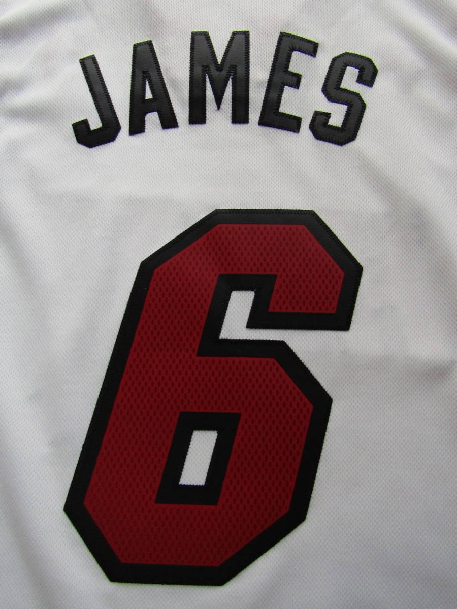 美品 NBA HEAT マイアミ・ヒート JAMES #6 レブロン・ジェームズ
