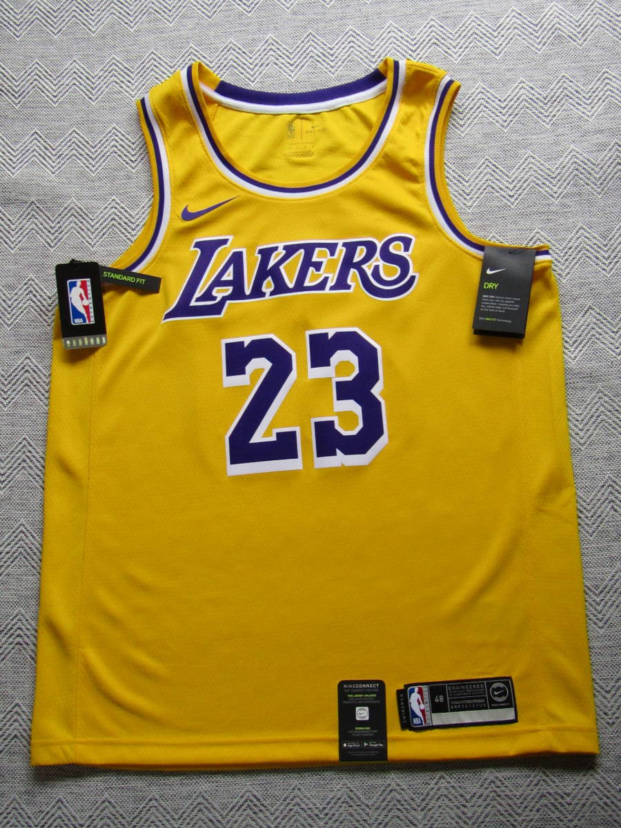 美品 NBA LAKERS レブロン・ジェームズ NIKE製 SWINGMAN スウィング