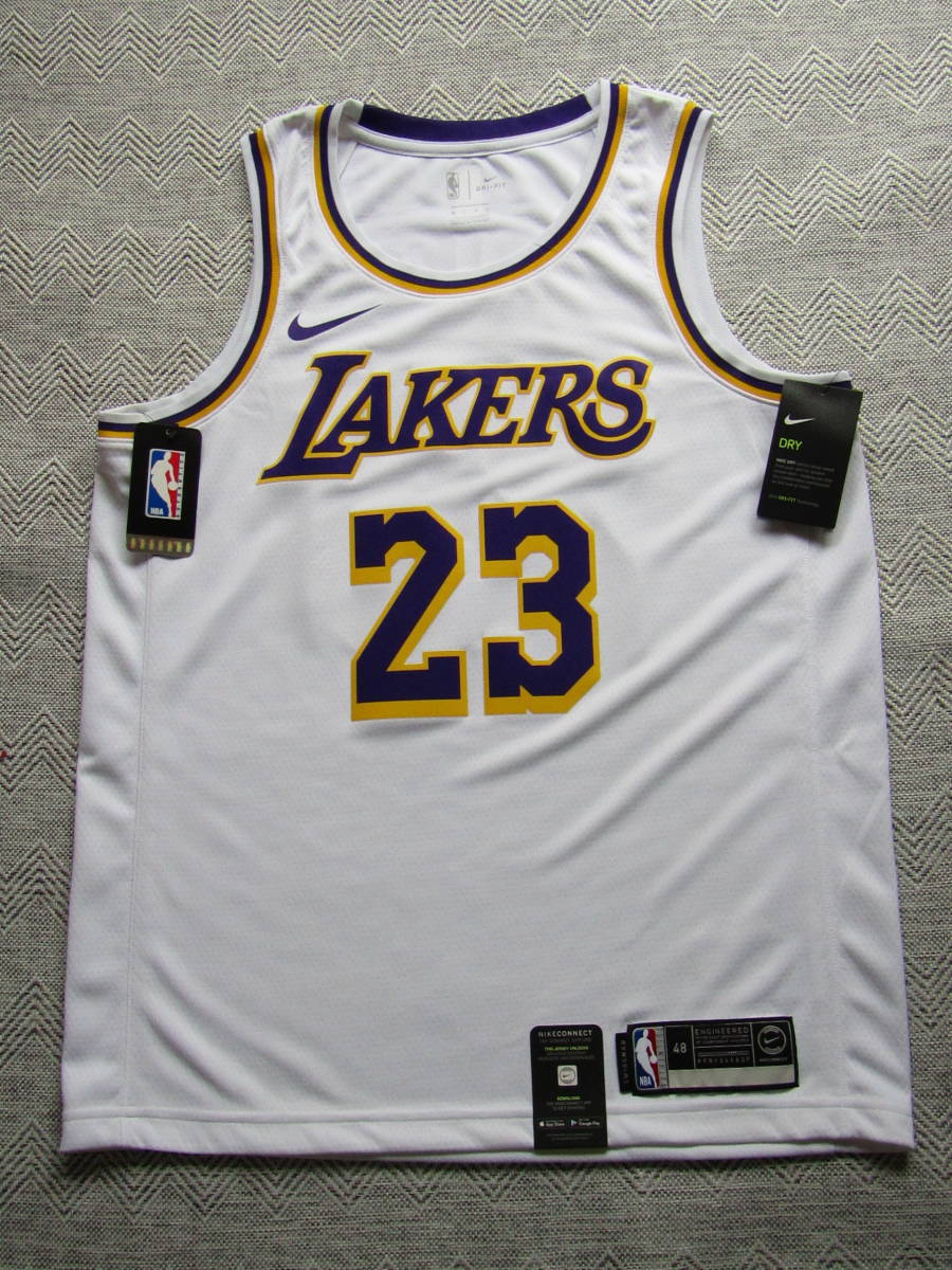 美品 NBA LAKERS レブロン・ジェームズ NIKE製 SWINGMAN