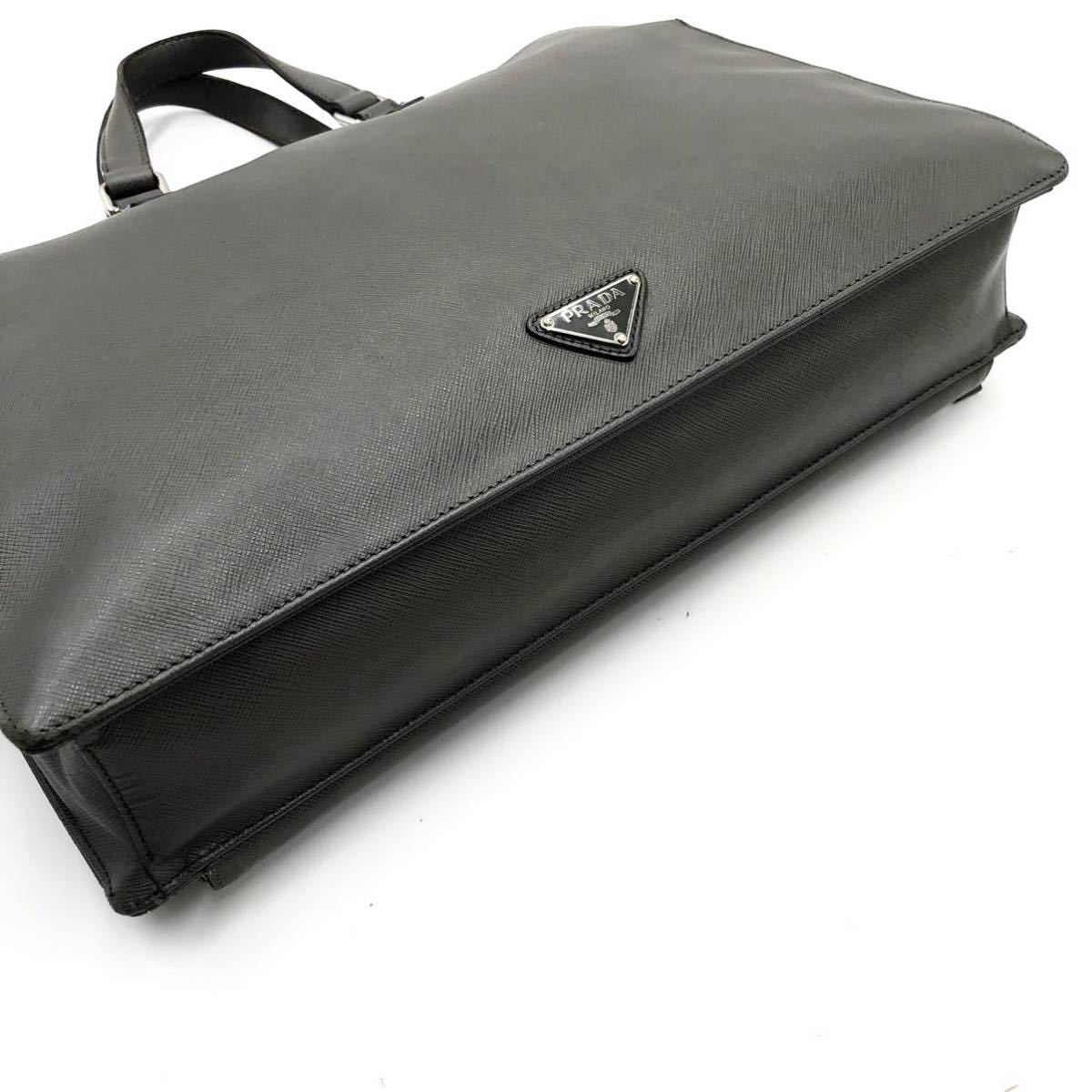 1円【極美品!】プラダ PRADA ビジネスバッグ ブリーフケース 書類 ...