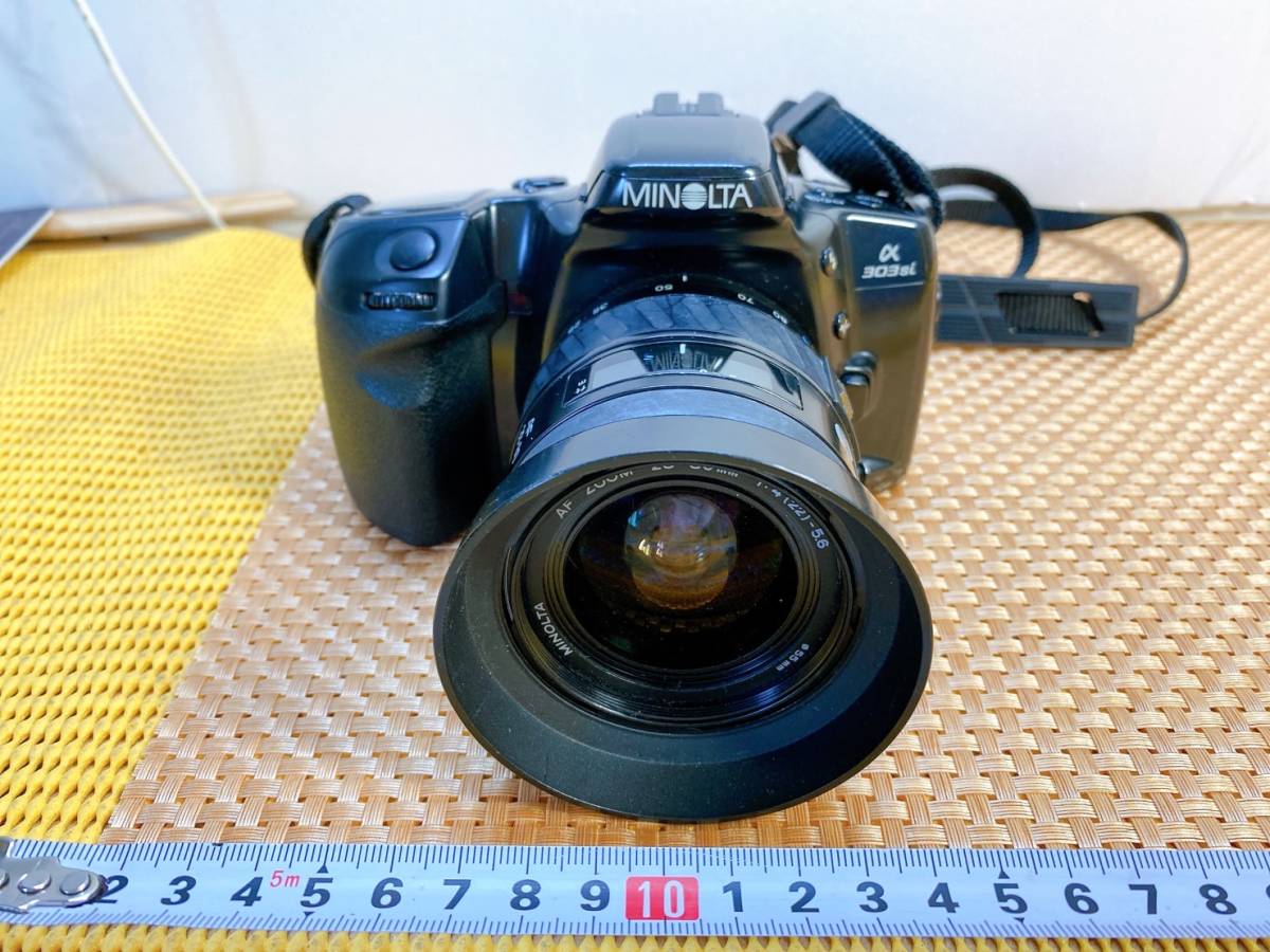 送料520円！　貴重　MINOLTA　ミノルタ　303si　レンズ28-80mm　1:4(22)-5.6　AF　フィルムカメラ　カメラ　長期保管品　現状品