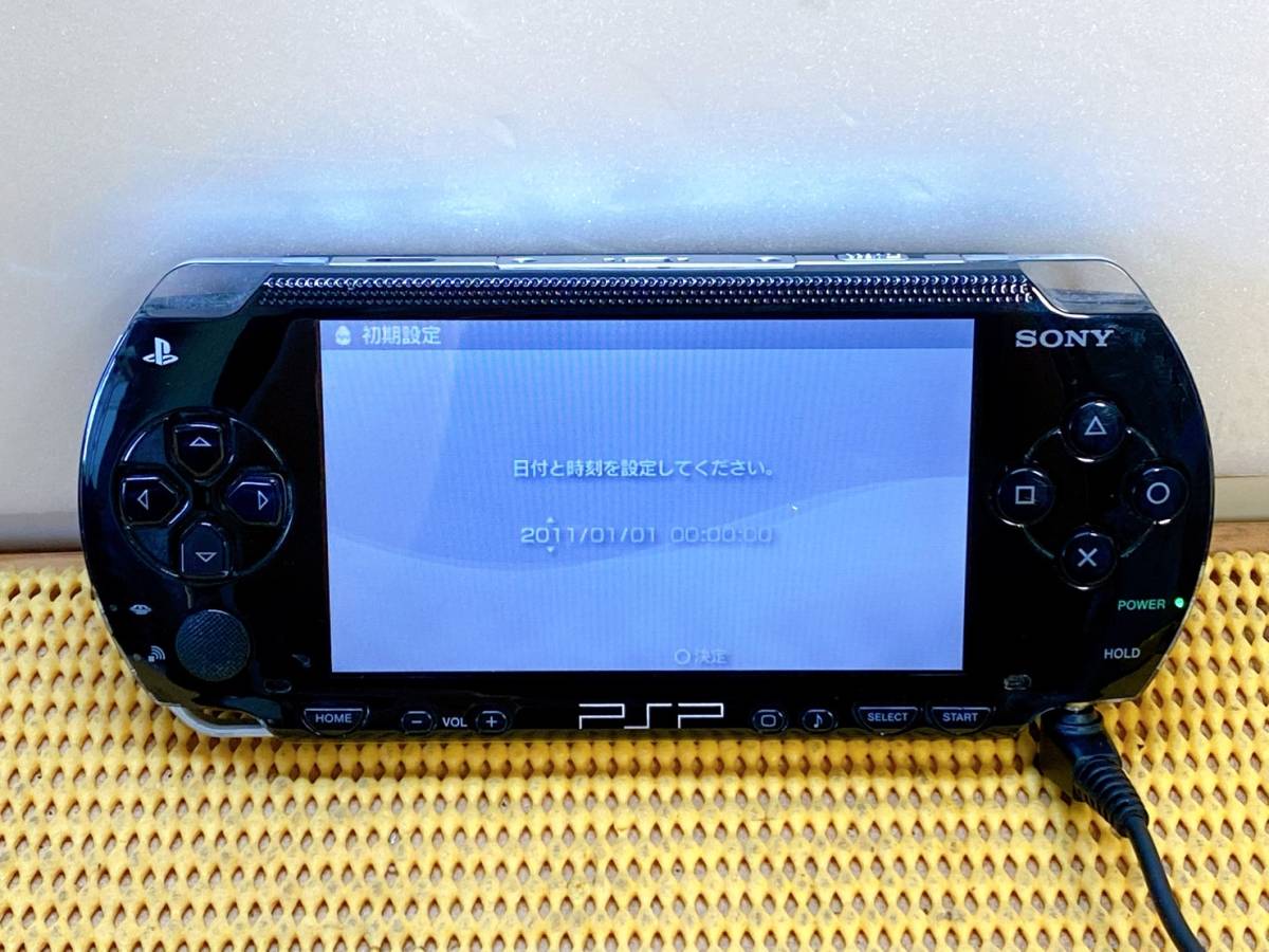  стоимость доставки 520 иен! ценный SONY Sony PSP-1000 PlayStation портативный первый период . завершено шнур электропитания есть игра текущее состояние товар 