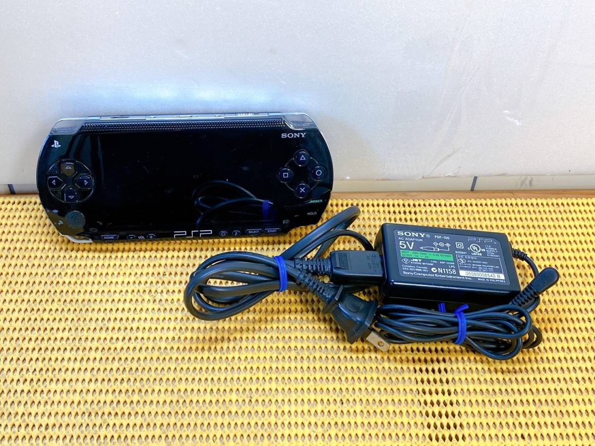 送料520円！　貴重　SONY　ソニー　PSP-1000　プレイステーションポータブル　初期化済み　電源コード付　ゲーム　現状品