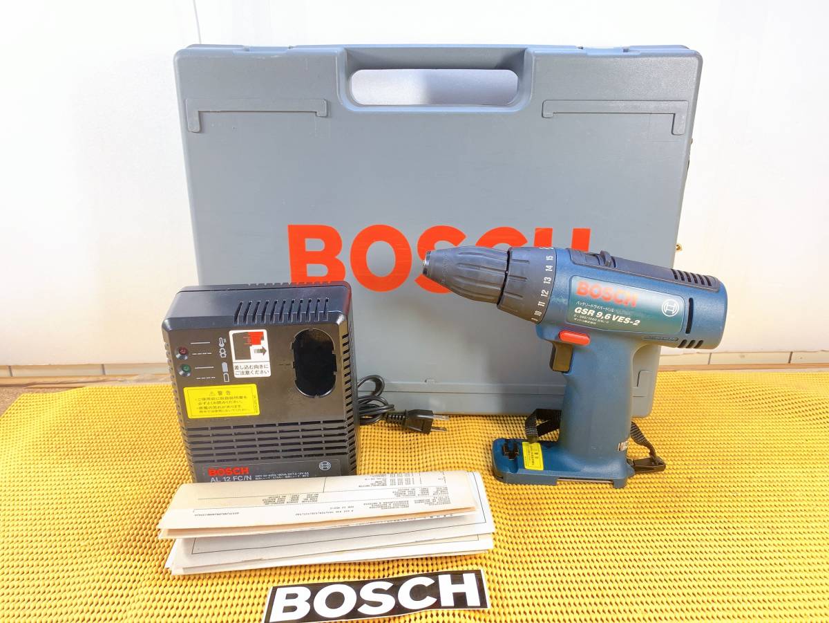 貴重 BOSCH ボッシュ バッテリードライバードリル GSR 9,6 VES-2 電動ドライバー 充電式_画像1
