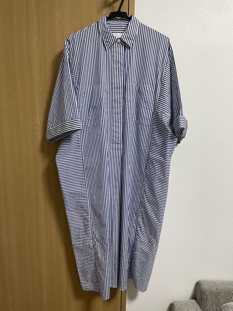 Graphpaper 20SS THOMAS MASON RECTANGLE DRESS ブルー Graphpaper 20SS THOMAS MASON RECTANGLE DRESS ブルー