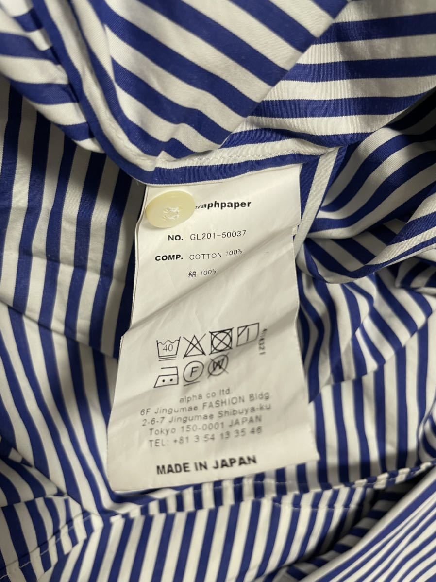 Graphpaper 20SS THOMAS MASON RECTANGLE DRESS ブルー Graphpaper 20SS THOMAS MASON RECTANGLE DRESS ブルー