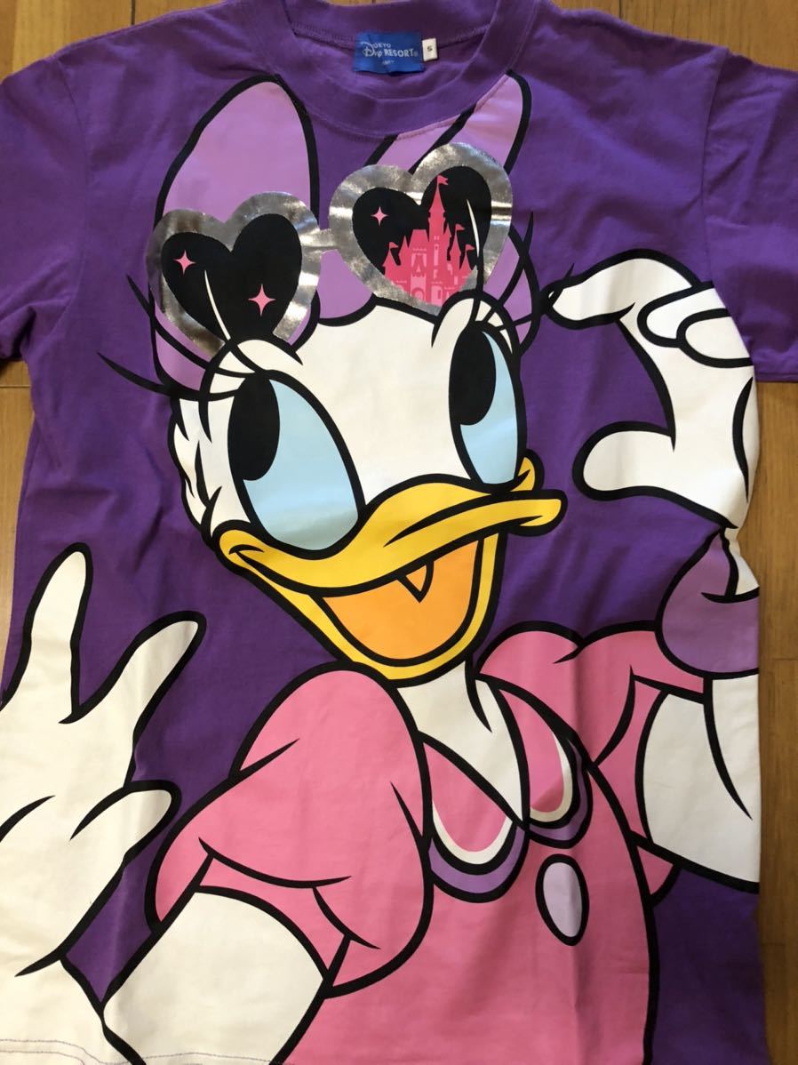 美品　東京ディズニーリゾート Tシャツ Sサイズ デイジー パープル　紫　TDL TDS サングラス　シルバー