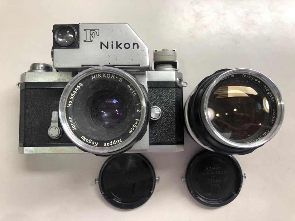 動作確認済】F Nikon 1:2 f=5cm、1:2.5 f=10.5cm、1:3.5 f=13.5cm