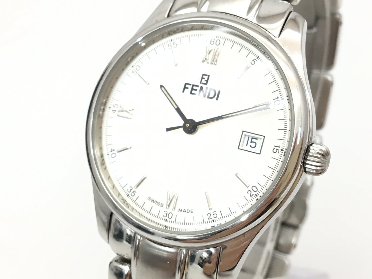 FENDI 210G クォーツ 腕時計 メンズ ケース付き ジャンク 中古【sm0607620】_画像2