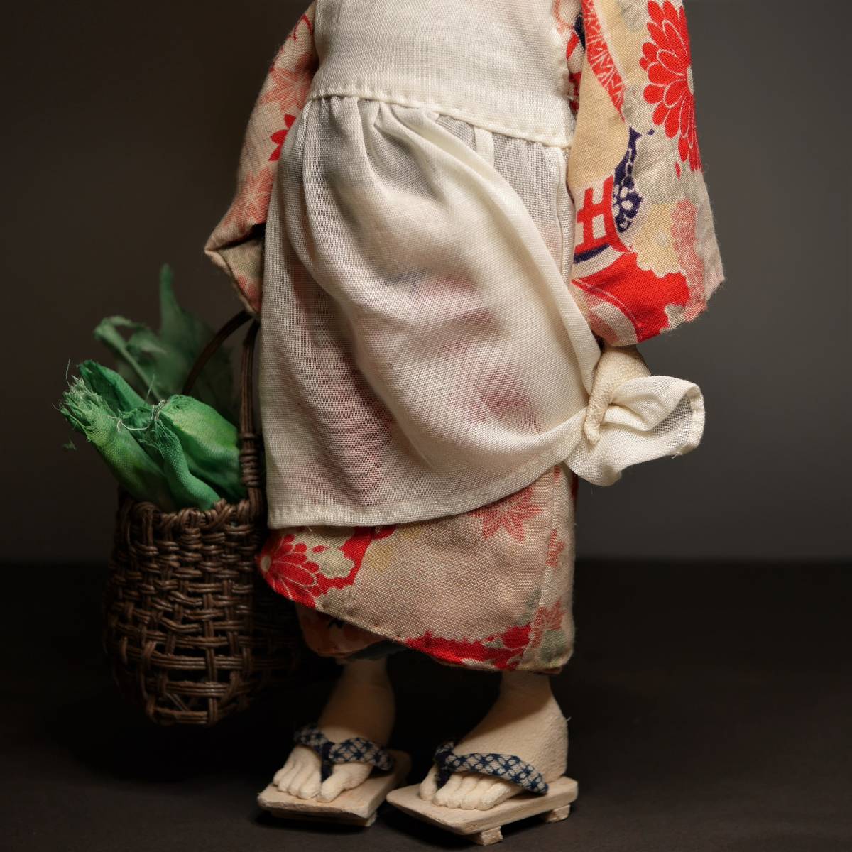 美品 ◇【 人形作家 松原輝代子 】創作人形 ② おつかい きよこ 美品 ◇【 人形作家 松原輝代子 】創作人形 ② おつかい きよこ