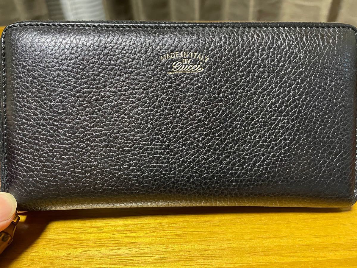 GUCCI グッチ バンブータッセル ラウンドファスナー 長財布