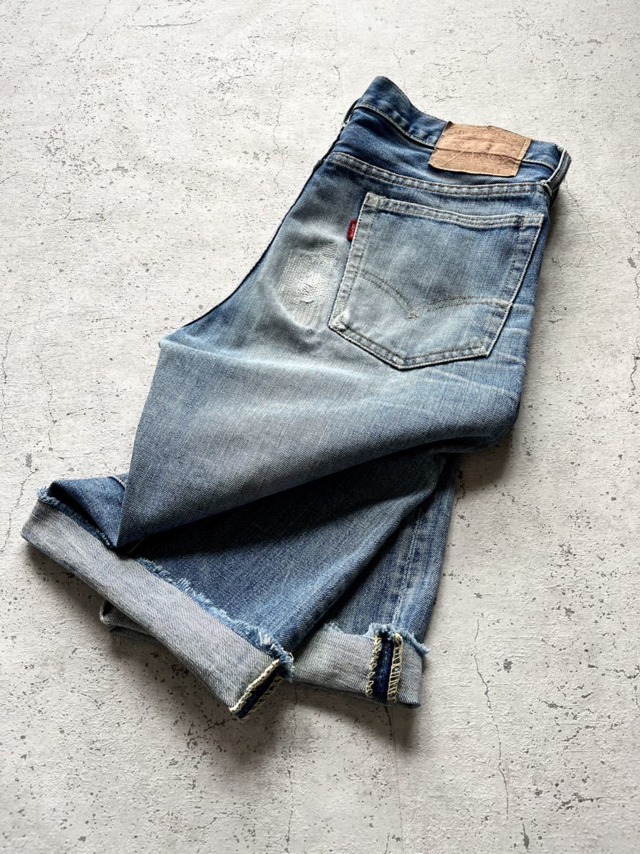 一流の品質 66-SINGLE CUTOFF DENIM 805 LEVI Levi