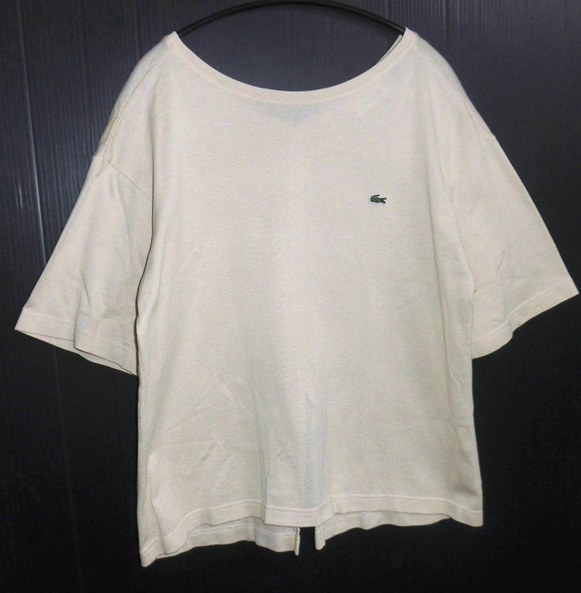 ◆美品 LACOSTE × B:MING by BEAMS 別注 20SS バックスリット Tシャツ 36 ラコステ ビームスの画像3