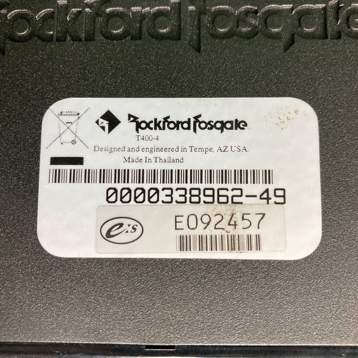 ♪♪Rockford Fosgate ロックフォード フォスゲート T400-4 ♪♪Rockford Fosgate ロックフォード フォスゲート T400-4