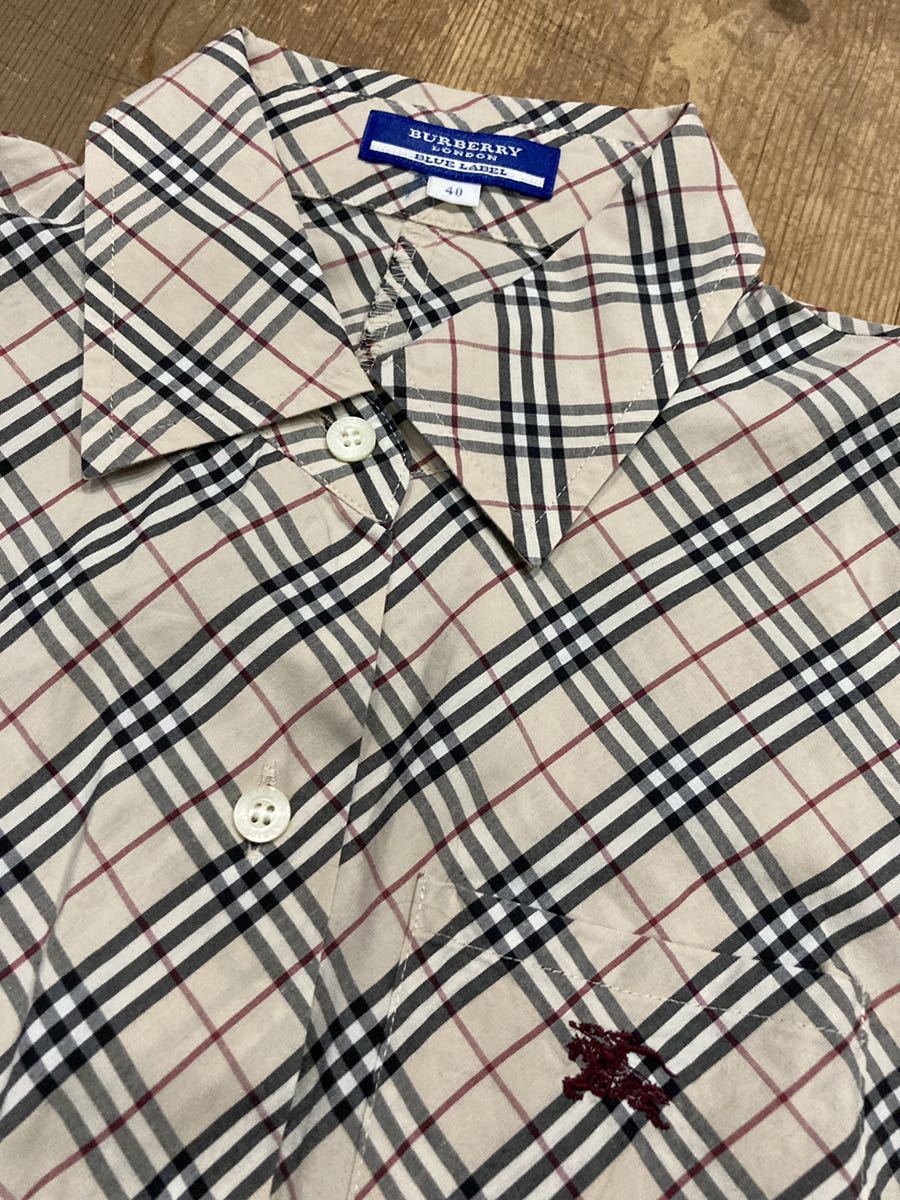 春夏秋】BURBERRYBLUELABEL バーバリーブルーレーベル レディース40 七