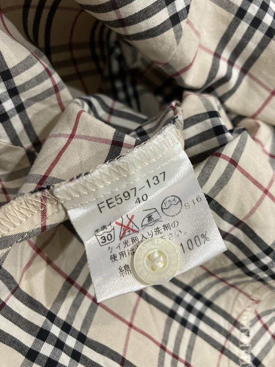 春夏秋】BURBERRYBLUELABEL バーバリーブルーレーベル レディース40 七