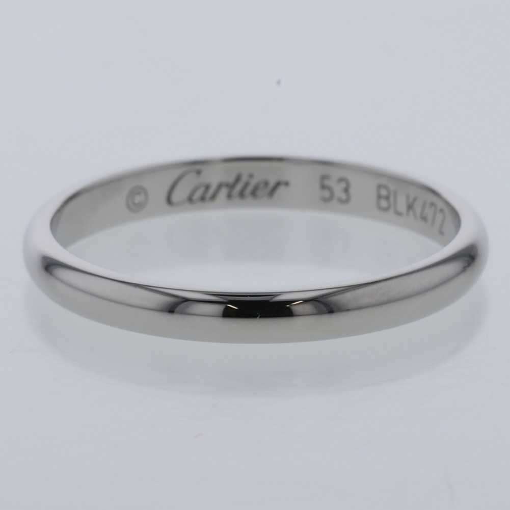 カルティエ リング 指輪 1895 ウェディング 幅約2.5mm B4012500
