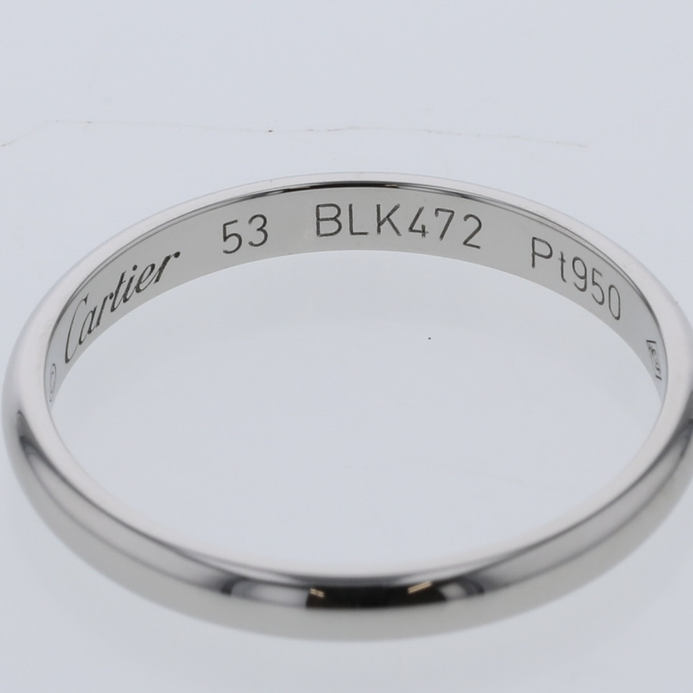 カルティエ リング 指輪 1895 ウェディング 幅約2.5mm B4012500