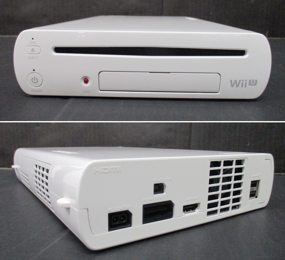 G0627-4A/ 動作OK 任天堂 Nintendo Wii U 本体 プレミアムセット WUP-101 WUP-010 32GB シロ _画像7