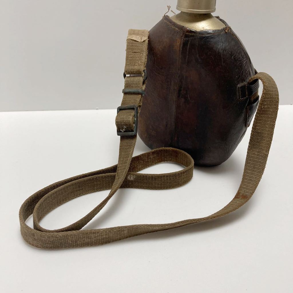 昭和レトロ アンティーク 水筒 鼈甲 本鼈甲 旧日本軍 水筒 日本陸軍
