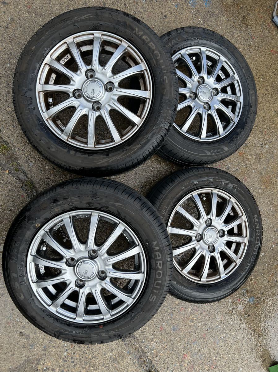 13インチ 社外アルミホイール 4本セット 13x4.00 155/65R13 ホンダ