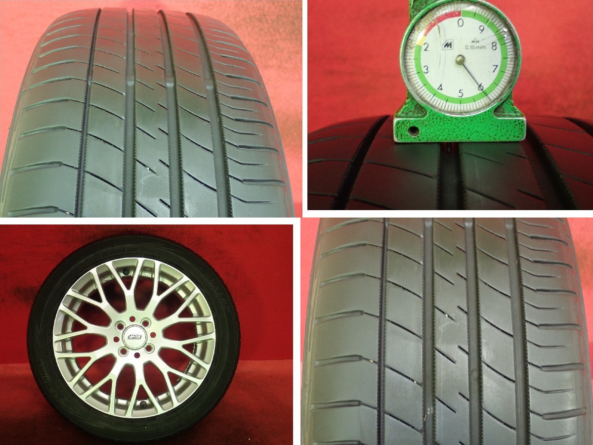 R16●【無限 MUGEN XJ】中古ホイール＋ラジアル195/50R16 DUNLOP★4本(TH-2029A)送料無料/沖縄配送不可_画像6