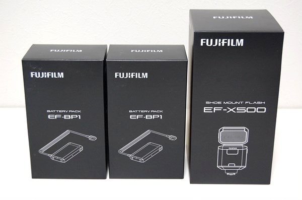 FUJIFILM 富士フィルム クリップオンフラッシュ EF-X500、EF-BP1 新品