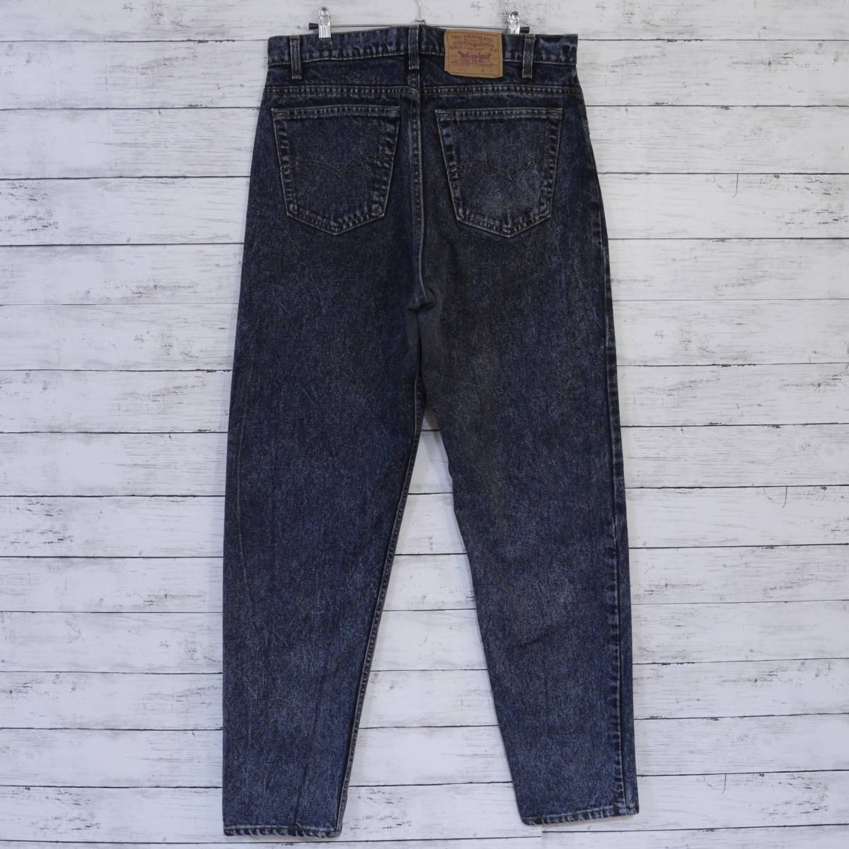 90年USA製リーバイス Levi's 550 W36 ケミカルウォッシ デニム 90年USA製リーバイス Levi's 550 W36 ケミカルウォッシ デニム