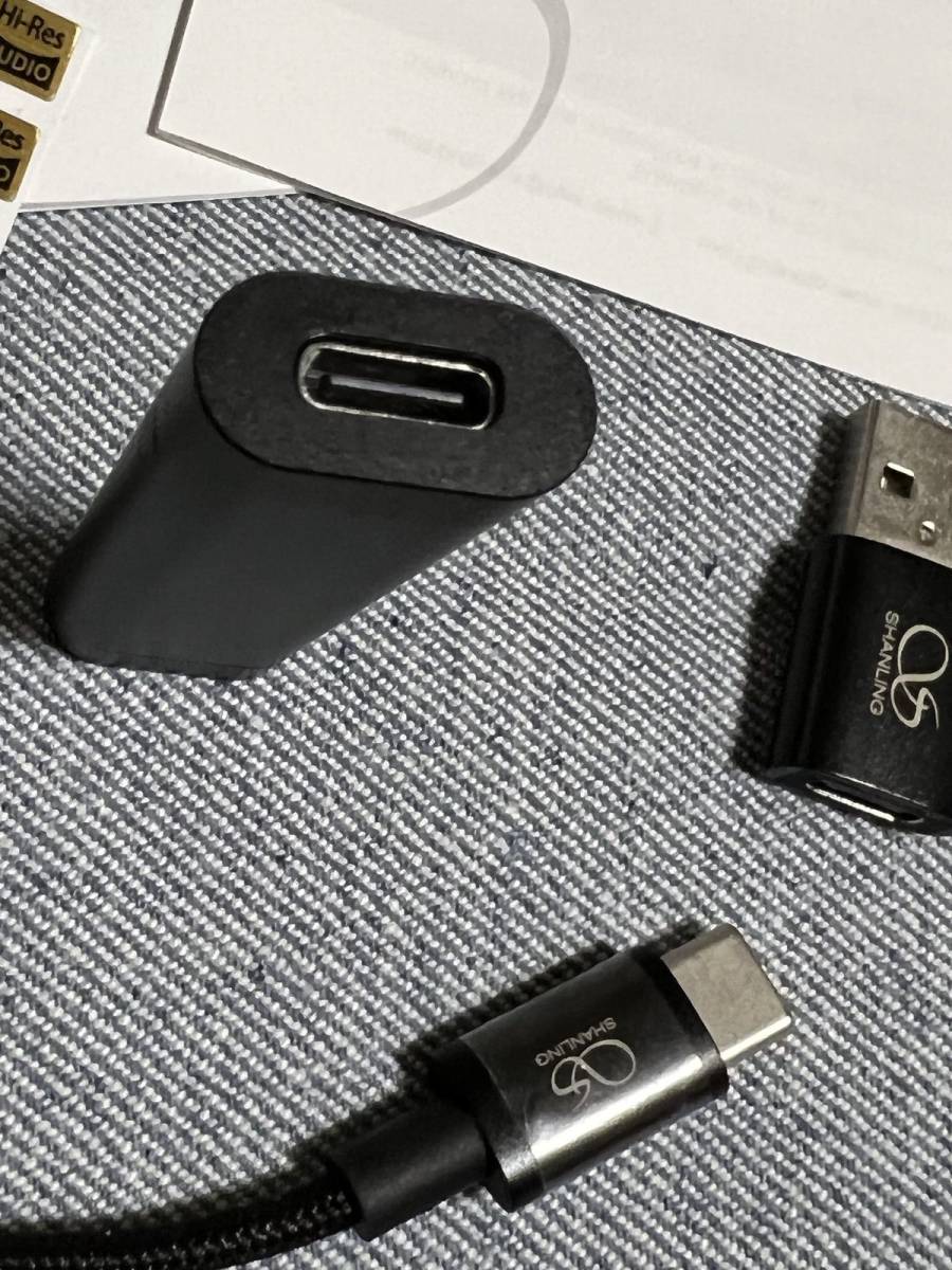 【美品】入手困難品 SHANLING UA2 ポータブルDACアンプ + Lightning変換ケーブル(FiiO LT-LT1)付き 5