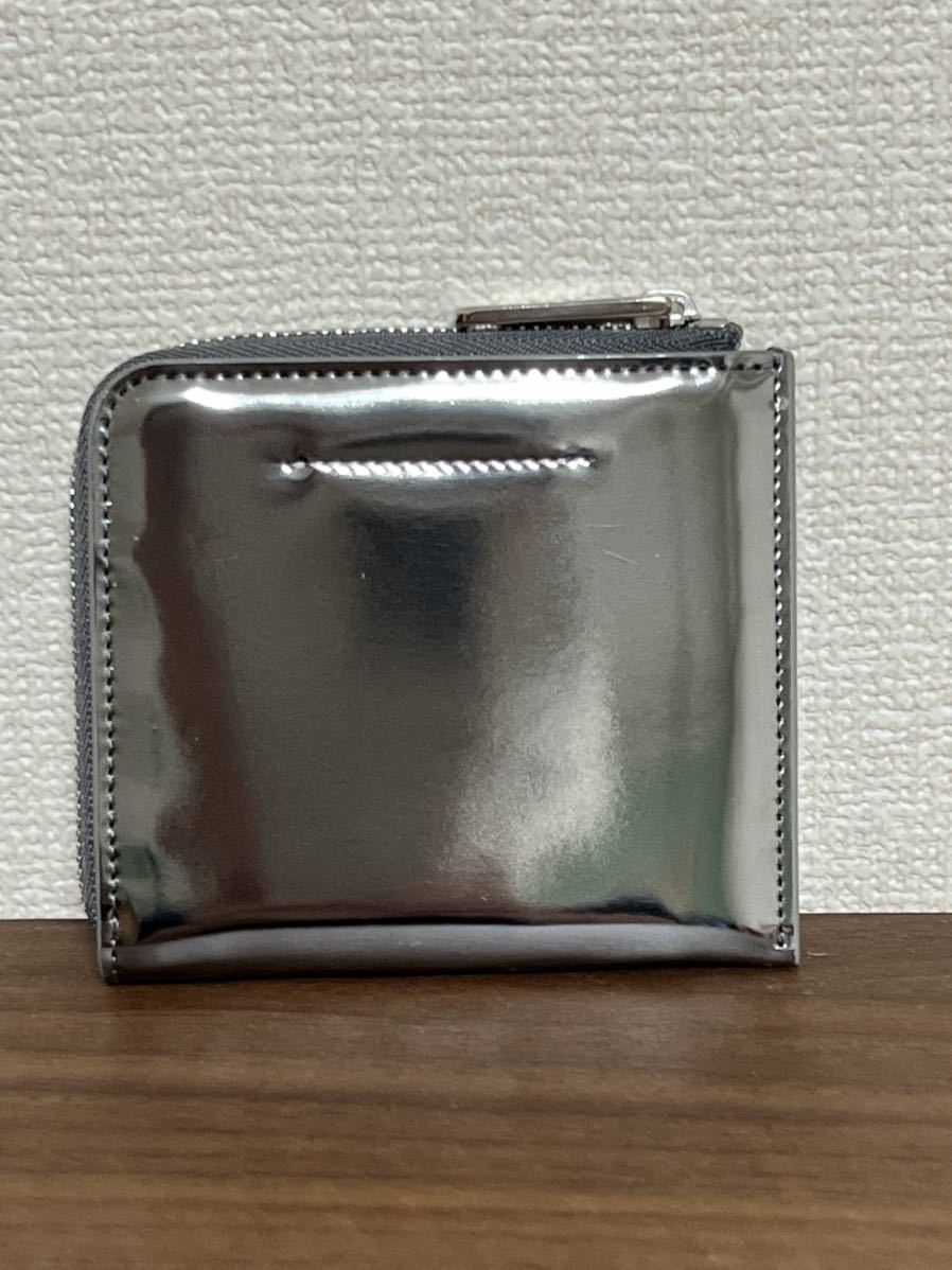 新品 MM6 メゾンマルジェラ コインケース ロゴ L字ファスナー ミニ財布