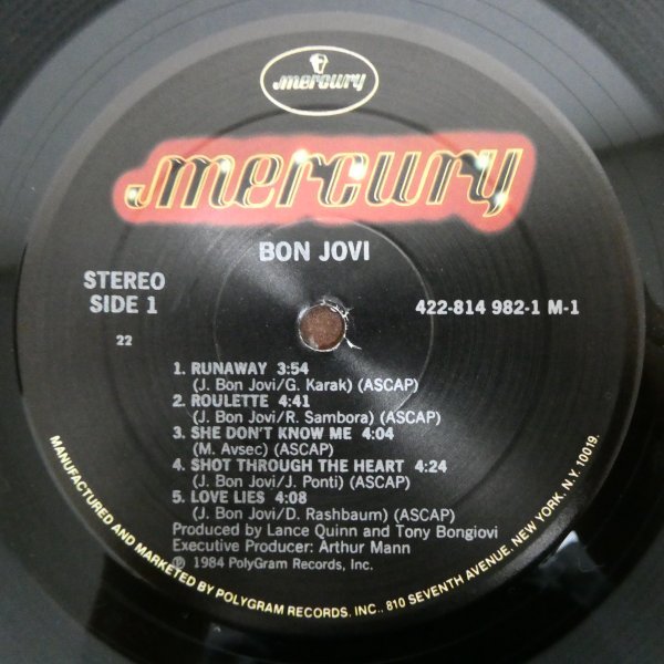 LP2359☆US/Mercury「Bon Jovi / 422-814 982-1 M-1」_画像4