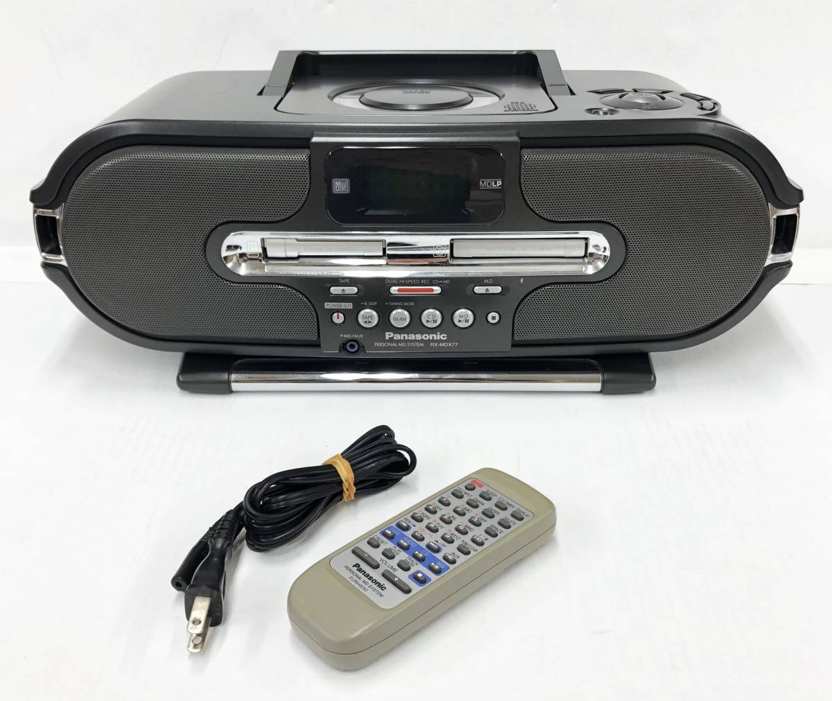 【美品 】Panasonic RX-MDX77 パーソナルMDシステム ラジカセ パナソニック CD MD ラジオ カセットテープ 動作確認済み_画像10