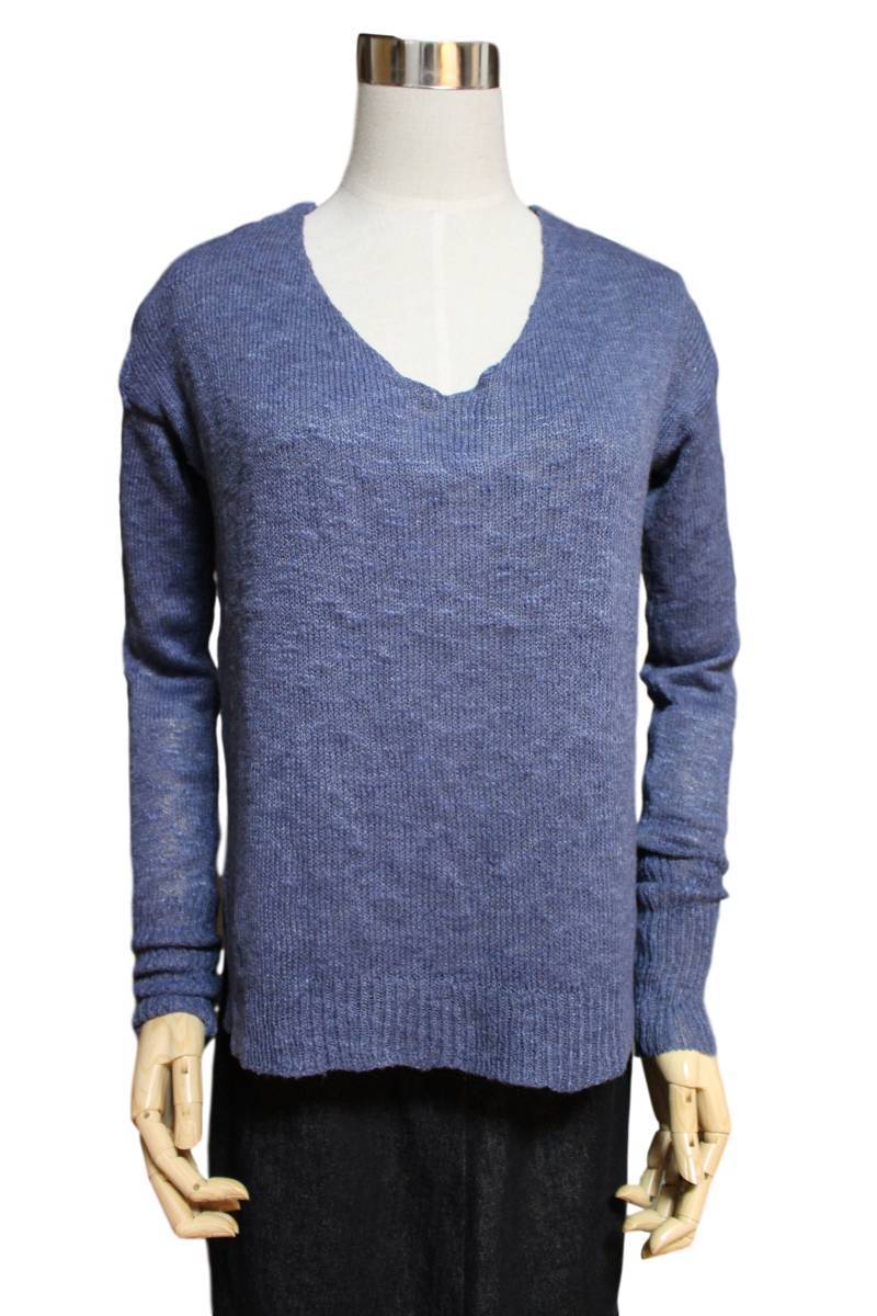 ss 20020062lib Hollister ホリスター 薄手長袖ニットセーター サイズXS/S ブルー　[中古]