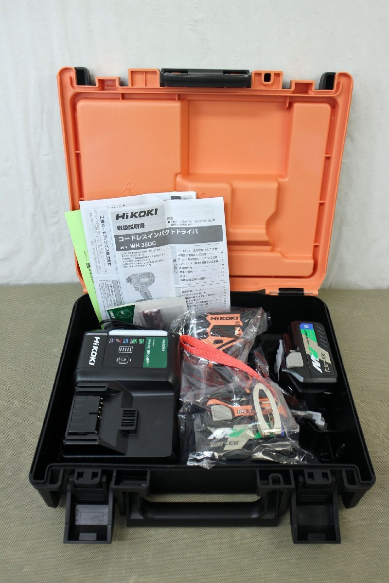▽未使用品▽ハイコーキ インパクトドライバ WH36DC(2XPS)(CS