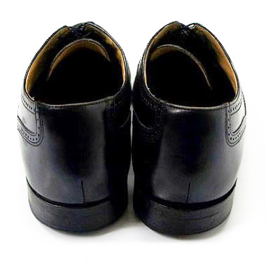 良品 レア STAFFORD スタッフォード フルブローグドレスシューズ 黒 ブラック USA製 US8.5D 26.5cm オールド 革靴 ウイングチップ_画像3