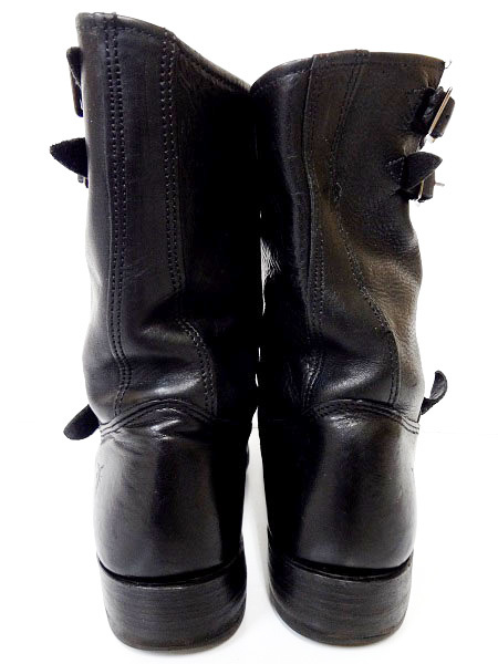  rare FRYE fly Short engineer boots black black USA made US7.5 25.5cm Work boots pekos boots roga- boots bike boots 