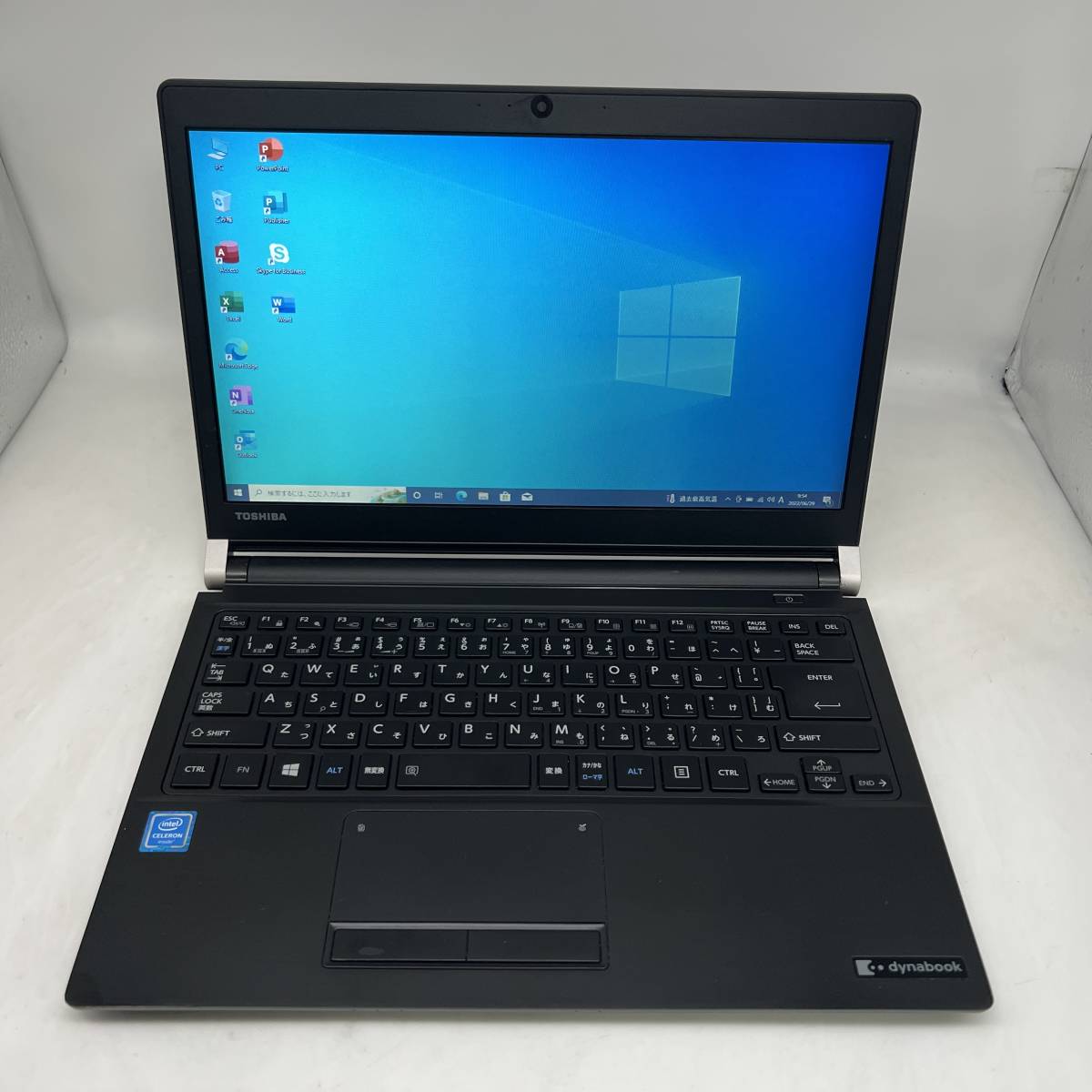 office 2019/Win10/TOSHIBA/dynabook R73/B /第6世代 Celeron 3855U /メモリ 4GB/SSD 128GB/13.3インチ/Webカメラ/無線LAN/管108_画像1